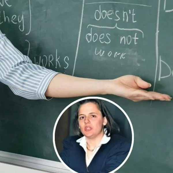 Fotos de maestra y de Cinzia Paolina De Lio, en nota de profesora duró 20 años sin dar clases con excusas y se indignó por su despido