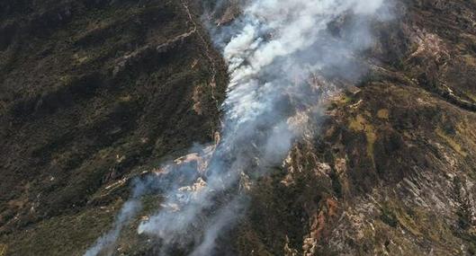 Incendio forestal en cercanías del relleno Doña Juana se reactivó, esto se sabe