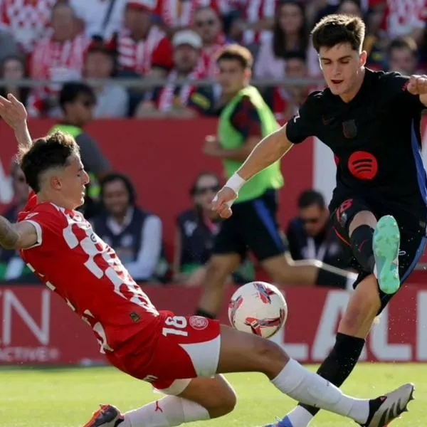 Con Yaser Asprilla y Jhon Solís en cancha, Girona cayó goleado 1-4 contra Barcelona