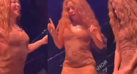 Shakira reaccionó molesta cuando vio que hombre le grabó su minifalda en Miami