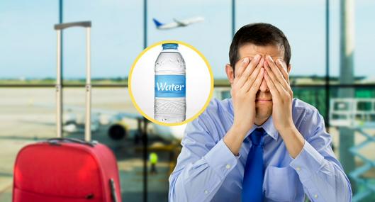 ¿Por qué no se puede llevar botellas por los controles del aeropuerto? Expertos explican