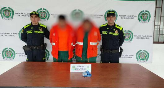 Capturados en flagrancia dos falsos funcionarios del Acueducto de Bogotá  