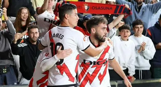 James Rodríguez debutó con Rayo Vallecano y jugó unos 'minuticos' en el 3-1 sobre Osasuna