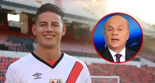 Reacción de Carlos Antonio Vélez a debut de James Rodríguez en Rayo Vallecano.