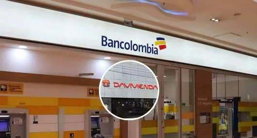 Fotos de Bancolombia y Davivienda, en nota e cómo le fue a este banco en comparación de Citibank y más en julio