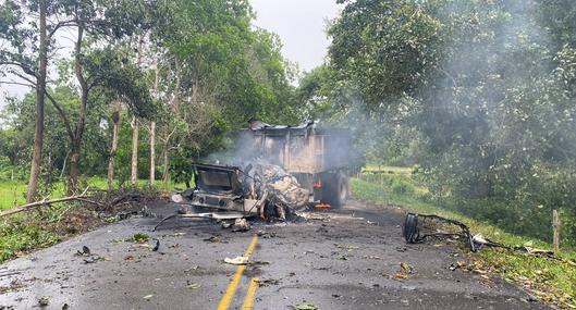 Atentado con explosivos a base militar en Arauca deja al menos 16 heridos