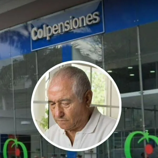 Foto de Colpensiones y de pensionado, en nota de que Colpensiones aclaró cómo agendar citas en puntos de atención, con aviso de turno