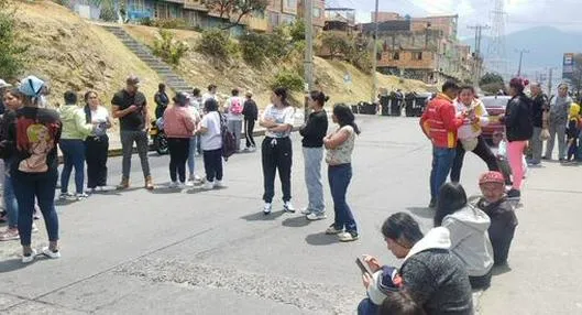 En sur de Bogotá habitantes protestaron por un presunto abuso sexual de una niña en colegio 