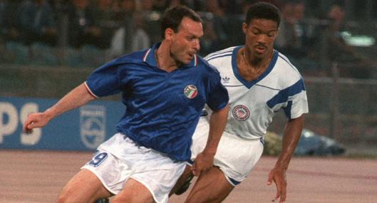 Salvatore Schillaci, Toto, delantero de Italia que falleció este 18 de septiembre. Fue goleador del Mundial de 1990