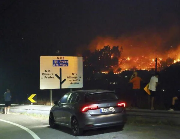 En pleno estado de calamidad, Portugal lucha contra 64 incendios activos