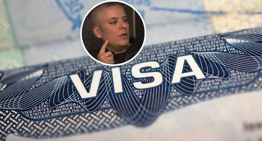 Foto de visa y Carlos López, en nota de por qué hay asteriscos en visa americana, según experto que habló sobre versión