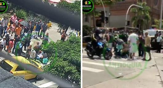 Motociclista en Medellín atropelló a agente de tránsito para evadir multa