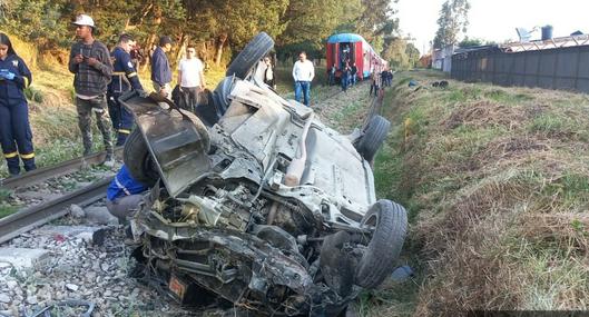 Grave accidente tren de la Sabana.