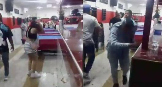 Pelea en billar de Bogotá entre más de 20 personas; hubo solo heridos leves