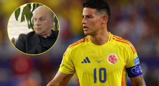 Carlos A Vélez critica a James Rodríguez por Selección Colombia en Copa América