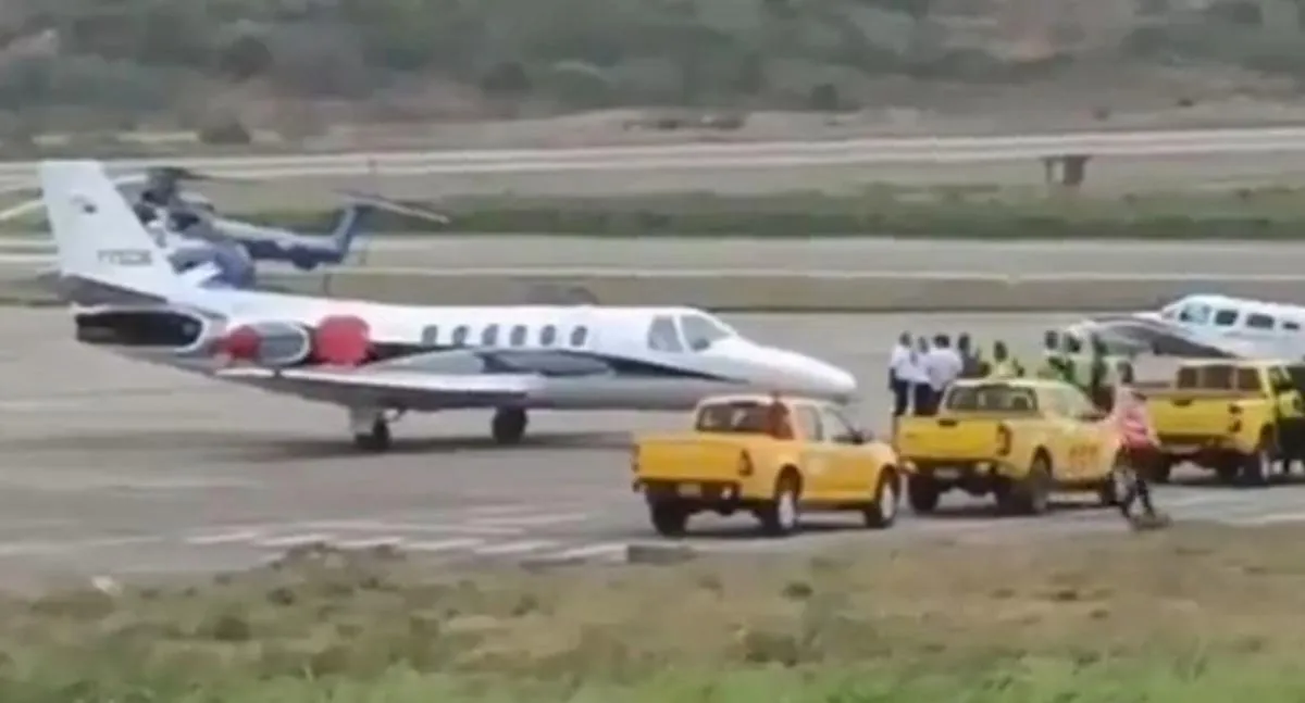 Quiénes iban en la avioneta venezolana que aterrizó en Cúcuta. 