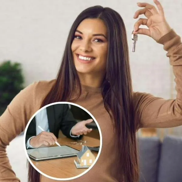 Foto de mujer y contrato, en nota de cuándo el dueño puede entrar a vivienda en arriendo en Colombia, según las leyes