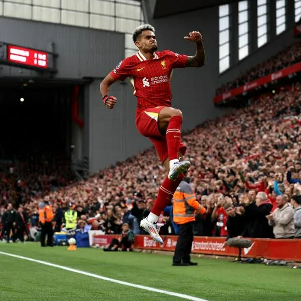 Goles de Luis Díaz en el partido de Liverpool vs. Bournemouth.