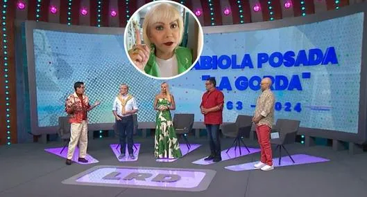 Foto de presentadores y Fabiola Posada, en nota de La red dijo cómo cambió en homenaje a 'la Gorda' Fabiola por muerte y emociones