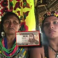 Quién es la mujer emberá que salía en billete de $ 10.000 y cómo está ahora
