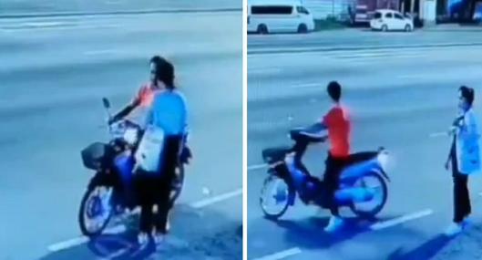 Video | Motociclista murió atropellado, segundos después de despedirse de su novia