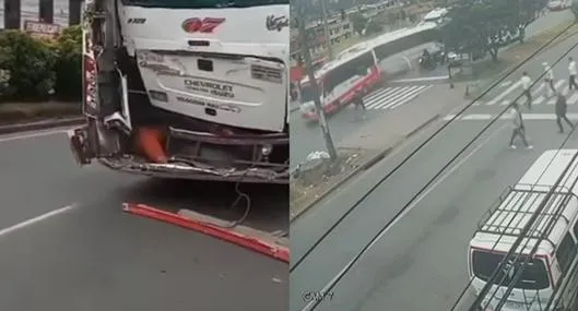 Accidente en Facatativá: aparece video del bus que se quedó sin frenos y dejó 2 muertos y 14 heridos por intermunicipal sin frenos.