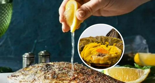 Fotos de comidas, en nota de qué tan saludable es limón en pescado, zanahoria en tamal y más trucos al comer