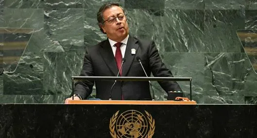 Discurso de Gustavo Petro en la ONU hablando sobre el mensaje de Dios e Israel.