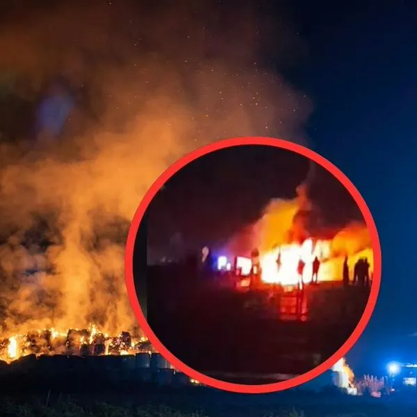 En vía Guaduas-Puerto Salgar un fuerte incendio de vehículo militar causó temor