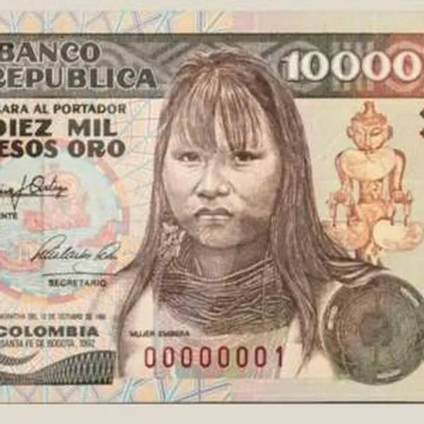 Banco de la República, en líos por imagen de mujer emberá en billete $ 10.000
