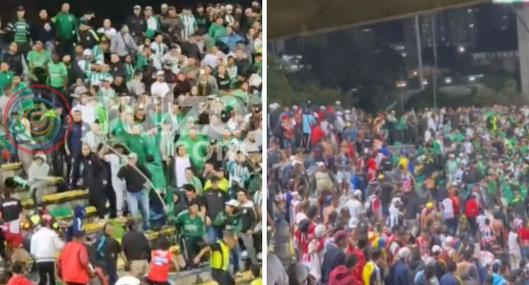 Nacional vs. Junior se paró por desmanes en las tribunas del Atanasio Girardot