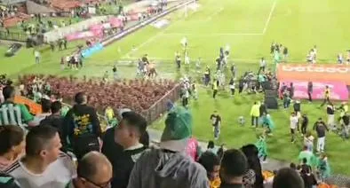 ¿Cuántos heridos dejan los disturbios ocurridos en partido entre Junior y Nacional?