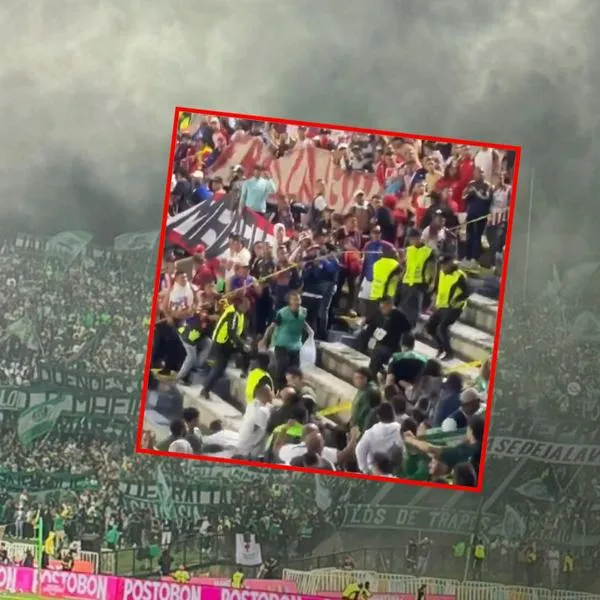 Aparece video que esclarecería causa de pelea entre hinchas de Nacional y Junior