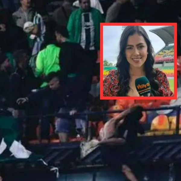 Sheyla García, de Win, vivió de cerca pelea entre hinchas de Nacional y Junior
