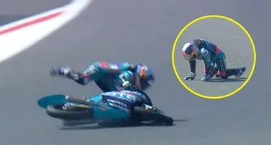 David Alonso sufrió accidente en Moto3 del GP Indonesia: parte médico, video