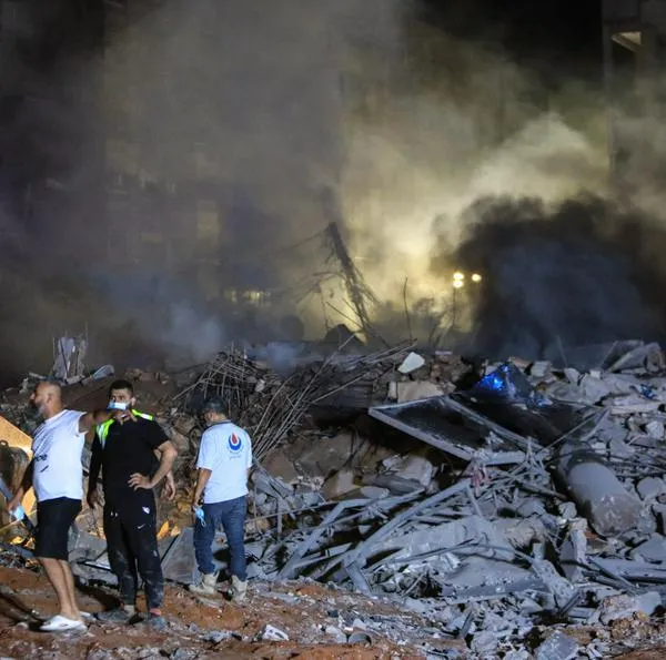 Bombardeo contra Hezbolá en Beirut. 
