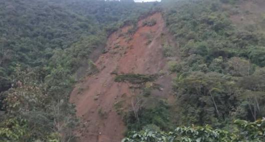 Trece municipios de Antioquia, en alerta roja por posibles deslizamientos por lluvias