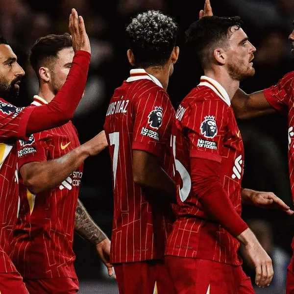 Luis Díaz, con poca participación en el triunfo de Liverpool 2-1 sobre Wolverhampton