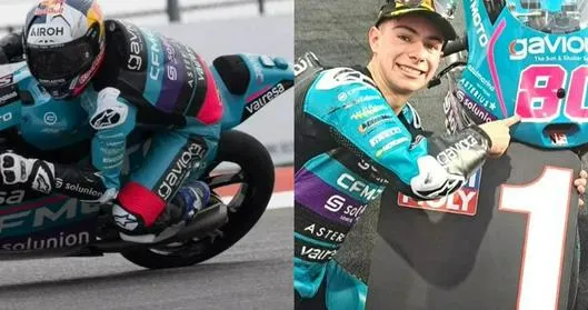 David Alonso, motociclista colombiano, ganó en Indonesia y podrá ganar Moto3