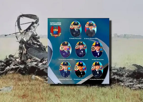 Accidente helicóptero Vichada hoy: muestran rostros de los 8 militares muertos