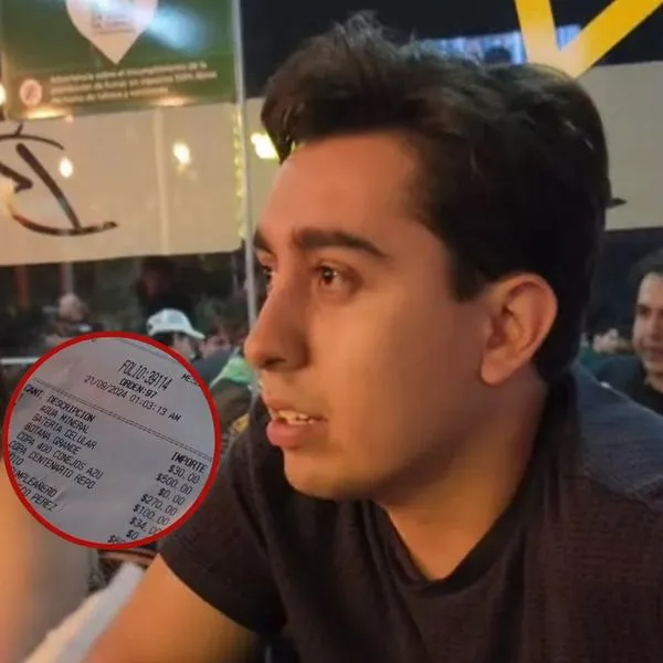 Cobro por pagar el celular en un restaurante.