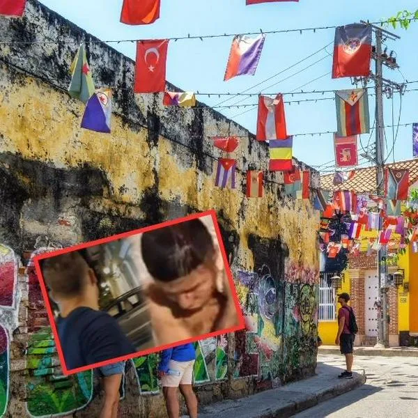 Ladrón en Cartagena intentó robar turistas rusos en Getsemaní y fue golpeado