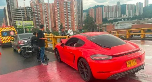 Porsche de $ 650 millones se accidentó en Medellín y habría sido por frenos