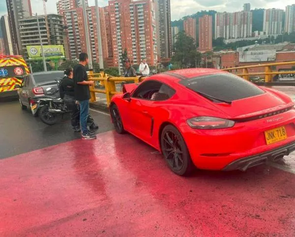 Porsche de $ 650 millones se accidentó en Medellín y habría sido por frenos