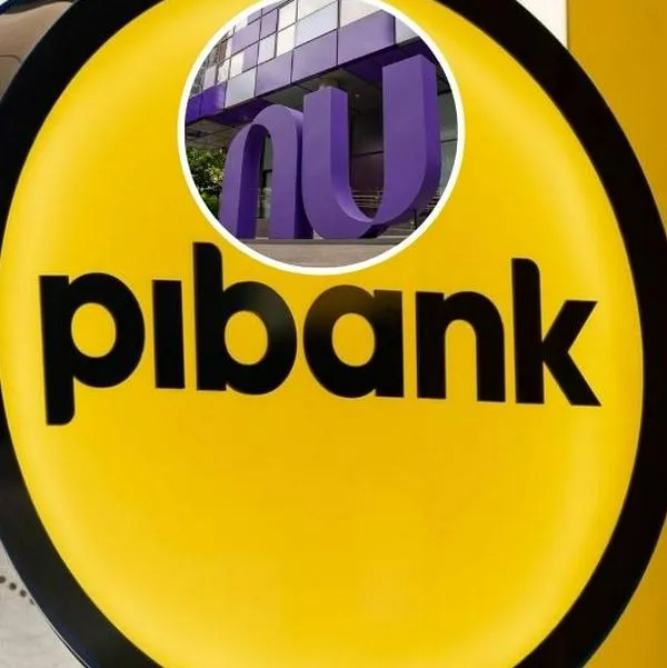 Fotos de Pibank y Nubank, en nota de que Pibank anunció decisión con tasas de interés en cuentas de ahorros