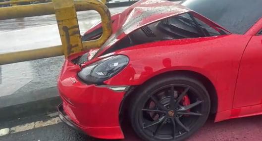 Identidad de dueña del Porsche que se accidentó en Antioquia