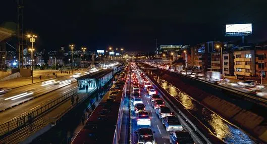 Congestión en el occidente de Bogotá. 