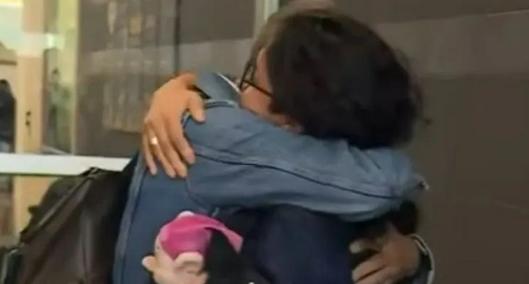 Emotivo reencuentro de familia colombiana que regresó de Líbano