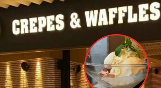 ¿Cuál es la copa más grande de Crepes & Waffles? 