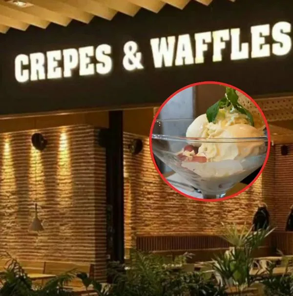 ¿Cuál es la copa más grande de Crepes & Waffles? 